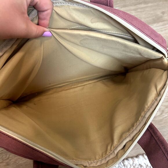 Kinmac Laptop Case Printed Office Work School Handle Blue Red Cream Zip Closure - Picture 8 of 16